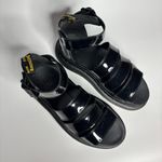 Dr. Martens Clarissa II Patent Leather Strap Sandals in Black Lamper Photo 5