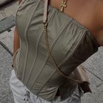 White Fox Boutique Bustier Mushroom Size XS Photo 0