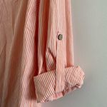 Emery Rose Orange & White Striped Blouse Size XL Photo 4