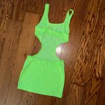 Lovers + Friends In My Moment Mini Dress Size XS Bodycon Cutouts Neon Green Photo 4