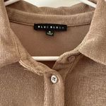 Lulus Ruche Decision Taupe Long Sleeve Collared Top Photo 5