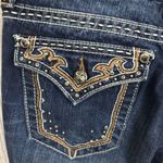 Miss Me  jeans dark wash jw5354b 29 brown embroidered pockets boot cut Photo 5