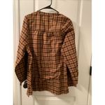 Isabel Maternity by Ingrid & Isabel Top Women's Size XL Brown Flannel Shirt Photo 9