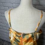 Pretty Little Thing  orange tye dye structure corset top size 16 Photo 8