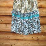Anthropologie Blue Cream Patchwork Maxi Skirt Photo 6