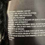 Bernardo Suede Leather Jacket Coat Faux Fur Patchwork Black Grey Women's Large Photo 1