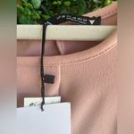 ZARA  - Top Stitched Midi Dress | Short Sleeve/Off The Shoulder - Pale Pink | NWT Photo 14