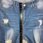 SheIn High Waist Distressed Jeans Women 32 Boho Festival Party Casual Photo 3