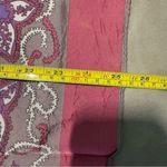 Henryson All Weather Scarf silky acetate pink violet purple white floral vintage Photo 7