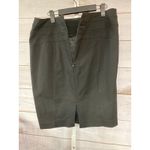 INC  International Concepts Women's Size 12 Black Slit A Line Skirt Lined Photo 2