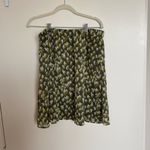 Banana Republic GREEN PRINT FIT-AND-FLARE SKIRT Photo 3