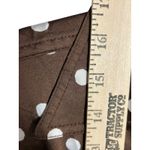 Mable Revolve Brown Polka Dot Midi Dress Button Down Tie Front Ruched Draped Med Photo 5