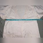 Vintage Yu Ru Yi Silk Embroidered Nightgown Women's 36 Cream/Off White Photo 5