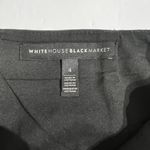 White House | Black Market  Faux Leather Pencil Skirt Size 4 Black Stretch Photo 2