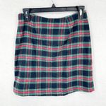 Vineyard Vines  Skirt Women SIze 0 Flannel Fall Jolly Plaid Stamp Mini Pencil Red Photo 4