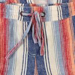 Keren Hart Striped Wide Leg Drawstring Waist Wide Leg Cropped Pants Size Medium Photo 1