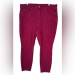 Judy Blue  Burgundy Skinny Jeans Women’s Plus Size 20W Stretch Denim Photo 1