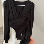 Deep Cut Long Sleeve Bodysuit Photo 1