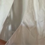 Reformation White Puff Sleeve Weiss Linen Wrap Dress Small Custom Altered Photo 5