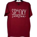 Gildan Spooky Halloween Women’s X-Large T-Shirt Short Sleeve Dark Brick Red Photo 0