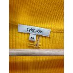 Tyler Boe Yellow Full Zip Double Zipper Thermal Sweater Womens Size XS Photo 5
