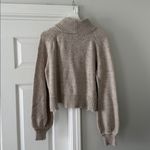 Lovers + Friends  Sweater Beige Turtleneck Distressed Size XL Photo 1