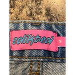 Edikted  Size Medium Blue Low Rise Cargo Jeans Wide Leg Flap Pockets‎ Photo 7