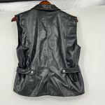 Highway Original style lifestyle clothing black vest faux leather moto sz medium Photo 1
