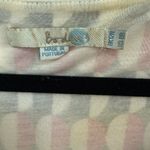 BODEN Geometric Print Long Sleeve Ruched Sheath Dress Size 8 Pink Green White Photo 6