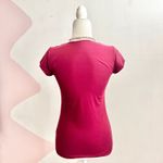 Free People Intimately  Burgundy‎ Square Neck Top Boho Coquette Romantic Medium Photo 1