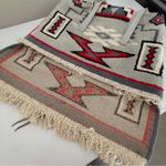 Rare Vintage Navajo handmade cotton and leather large Tote Bag NWOT Photo 3