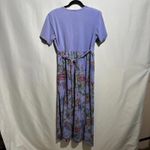 American Vintage VTG Cotton Purple Maxi Dress Floral 90s Mom Teacher Fairy Grunge‎ USA Cottage M Photo 1