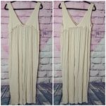 ASOS  CREPE CRINKLE PLEATED STYLE BUTTON FRONT RUFFLE WIDE LEG TANK JUMPSUIT 6 Photo 1