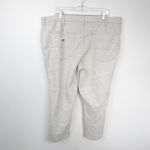 Lee High Rise Straight Leg Cropped Knit Pants Jeggings New Light Grey Women 22M Photo 2