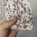 Caslon  White Pink Floral Top Shirt Size Small 3/4 Sleeve Photo 6