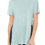 Alo Yoga Dreamer Short Sleeve Top Mint Green Blue Size Small Photo 0