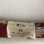 Urban Outfitters  Pins And Needles Sheer Burgundy Floral Cropped Top Size XS‎ Photo 1