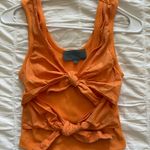 Sunday in Brooklyn Orange Anthropologie Tank Top Photo 0