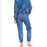 Aviator Nation  Blue, Pink, & Purple‎ Bolt Repeat Sweatpants Photo 2