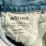 Mother Denim The Scrapper Jean Shorts Size 25 Fray Hem Light Blue Wash 3" Inseam Photo 5