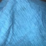 Women’s Blue Embroidered Top Boho 3/4 Sleeve No Size Tag Flawed Stained Photo 5