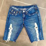 True Religion Like new distressed cut off shorts. Sz 26 Photo 0