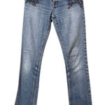 Ralph Lauren  Low Rise Beaded Y2K Skinny Jeans Womens 26 Blue Western Denim Fall Photo 0