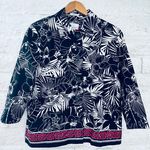 draper's & damon's Vintage  Blazer Womens Large Black Sequin Button Up 3/4 Sleeve Photo 11