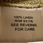 Philosophy  100% Linen Scoop Neck Peasant Top Blouse Size Large brown tan Photo 4