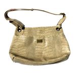 Simply Vera  Tan Animal Print Shoulder Beige Tan Purse Faux Snake Skin Medium Photo 0