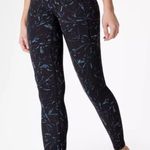 Sweaty Betty Navy Blue Print All Day 7/8 Leggings Size Small Style SB6989A 78 Photo 0