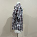 Woolrich  Plaid Short Sleeve Button Shirt Size Medium Photo 4