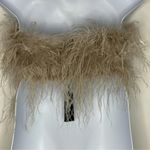 Lamarque Zaina Feather Crop Top Size: Large Dusty Rose New With Tags Photo 4