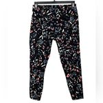 Sweaty Betty Power Workout 7/8 Leggings Black Pink Blue Abstract Sz SMALL Photo 1